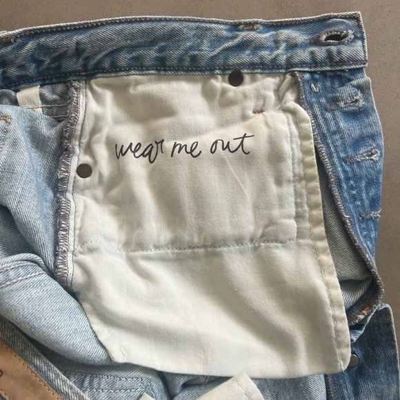 GRLFRND Rhea Distressed Straight Leg Jeans, Size 27 - Picture 6 of 8